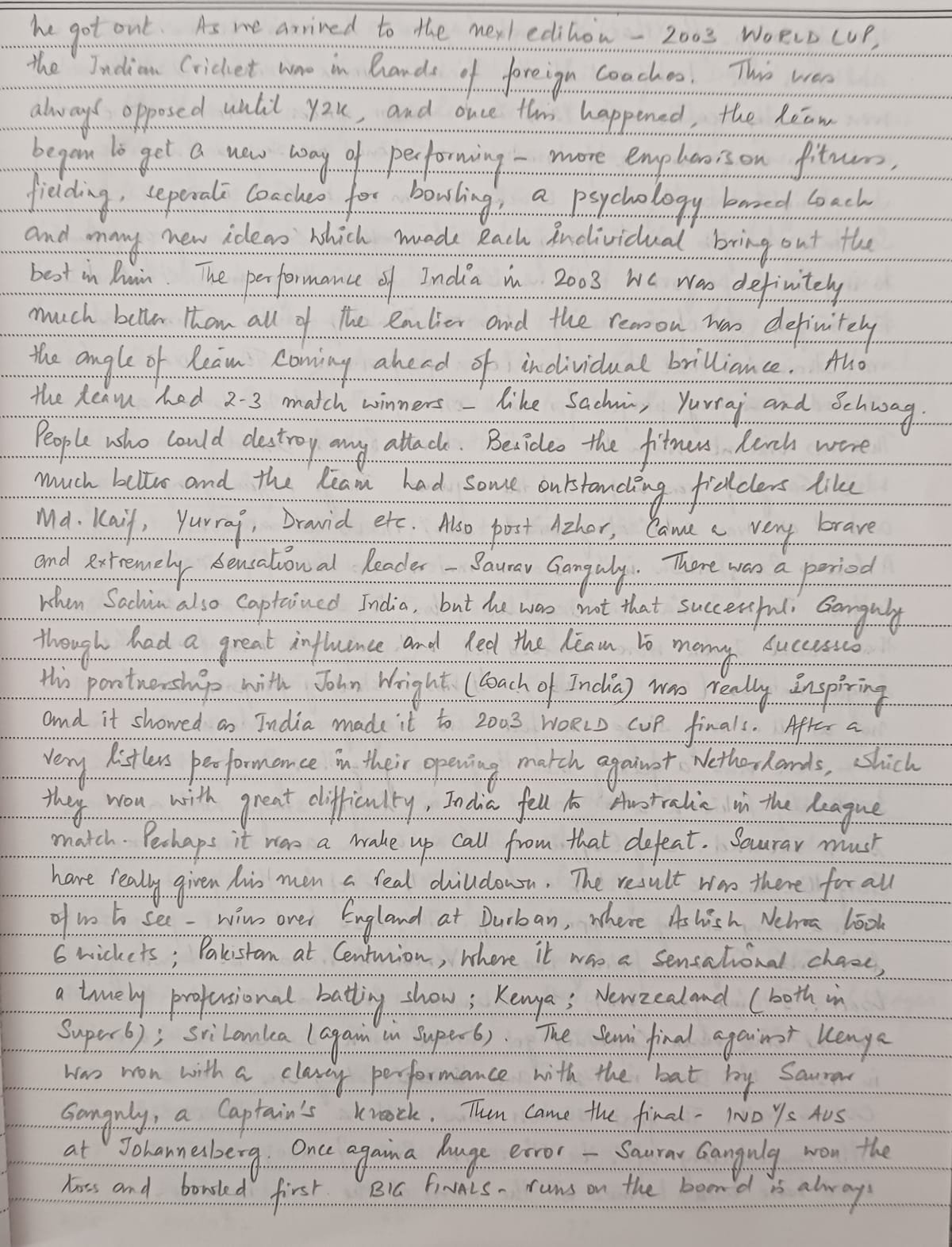 Handwritten Insight
