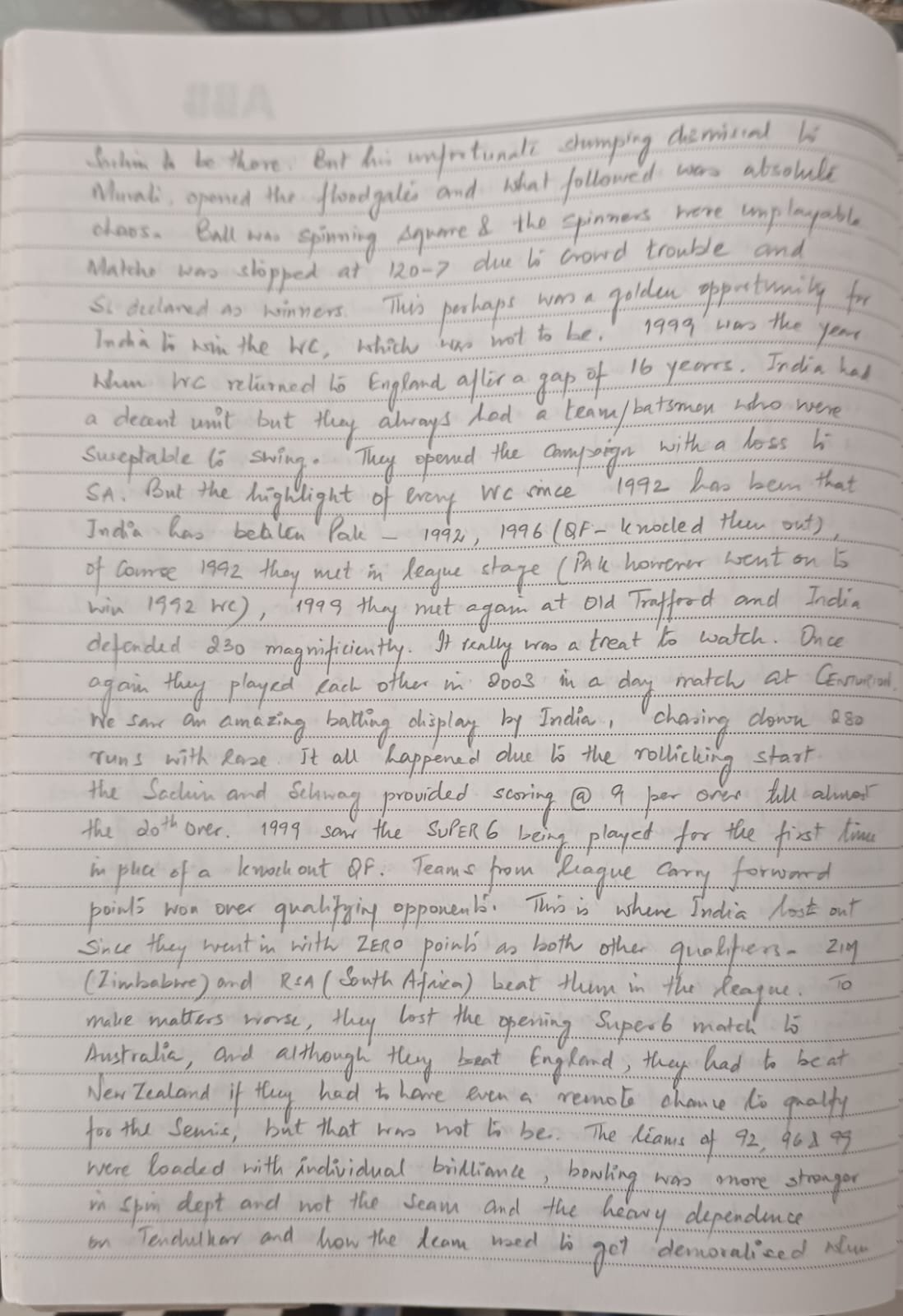 Handwritten Insight